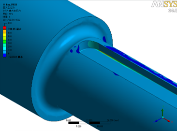 応力解析（キー溝）