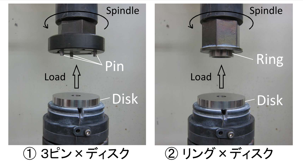 試験片と専用治具の外観