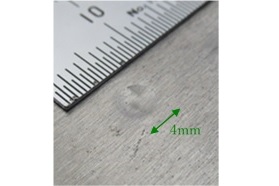 鋼板の測定例（圧痕）